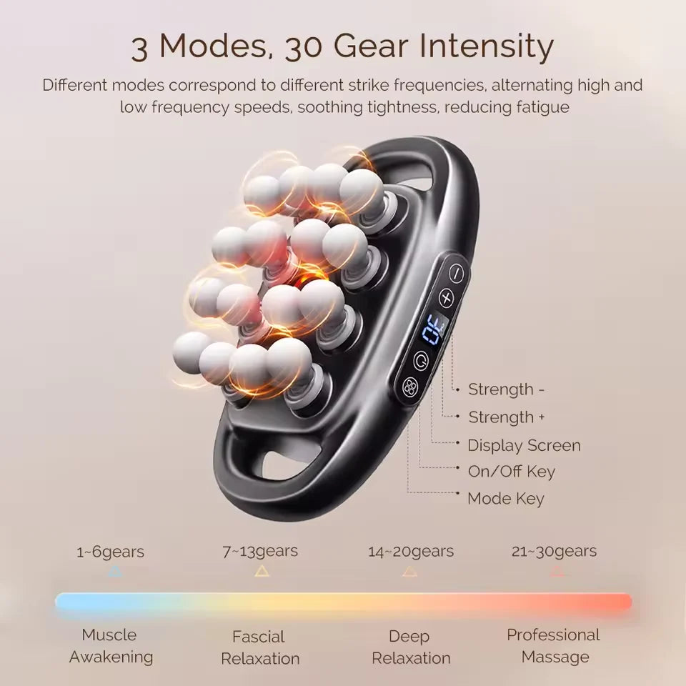 16-Head Fascia Gun – High-Frequency Vibration Massager